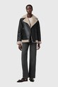 Kožená bunda AllSaints SOLA čierna W120LB
