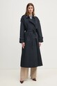 Odzież Tommy Hilfiger trencz bawełniany WW0WW45918 granatowy