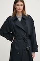 Pamučni baloner Tommy Hilfiger mornarsko plava WW0WW45918