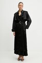 Pinko trencz 104597.A2BV czarny SS25
