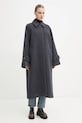 Samsoe Samsoe wool coat ALMA F23300165 navy SS25