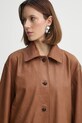 Шкіряний плащ Herskind Halston 5470175 коричневий SS25