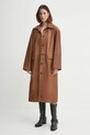 Шкіряний плащ Herskind Halston коричневий 5470175