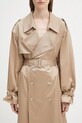 MM6 Maison Margiela trencz bawełniany beżowy S52AH0080