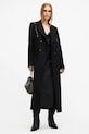 Шерстяное пальто AllSaints ELLEN слегка утеплённая модель чёрный W092OB