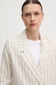 Λινό πανωφόρι Pepe Jeans HANNAH μπεζ PL402589