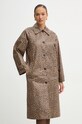 MICHAEL Michael Kors palton de bumbac MR520H7GUC maro SS25