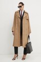 Тренч з домішкою вовни MICHAEL Michael Kors MR520EXBQZ бежевий SS25