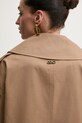 Хлопковый тренч MICHAEL Michael Kors MR520GTDTY бежевый