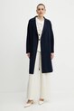 Вовняне пальто Weekend Max Mara 2515011011600 темно-синій SS25
