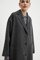 Vlnený kabát Weekend Max Mara sivá 2515011031600
