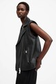 Kožená vesta AllSaints BILLIE W064LB čierna