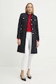 Пальто з домішкою вовни Morgan GDILA GDILA темно-синій SS25
