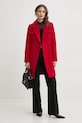 Morgan palton din lana GRIMA GRIMA rosu SS25