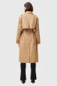 AllSaints trencz bawełniany DEMMI brązowy W027OC