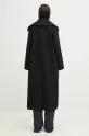 Clothing GANNI wool blend coat Textured Boucle Wool W0024 black