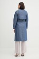 Odzież Sisley płaszcz jeansowy 2UHULN05R niebieski