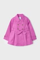 Mayoral palton copii 3413.6B.Mini.PPYA roz SS25