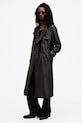 Kožený kabát AllSaints NEO M005LB černá