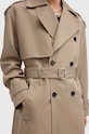Odzież AllSaints trencz bawełniany SPENCER M009OZ beżowy