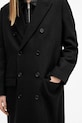 Шерстяное пальто AllSaints ARCADE чёрный M014OB