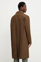 Odzież A.P.C. płaszcz bawełniany mac arthur COERC.H01535 brązowy
