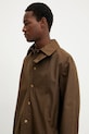 A.P.C. płaszcz bawełniany mac arthur brązowy COERC.H01535