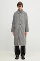 MKI MIYUKI ZOKU palton Faux Alpaca Car Coat cu captuseala gri FAUX.ALPACA.CAR.COAT.LI