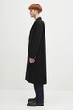 A.P.C. płaszcz wełniany Manteau Charles WOAJS.H01543 czarny SS25