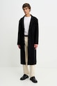 A.P.C. gyapjúkabát Manteau Charles WOAJS.H01543 fekete SS25