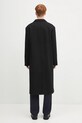 Odzież A.P.C. płaszcz wełniany Manteau Charles WOAJS.H01543 czarny