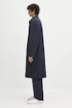 Палто с лен A.P.C. Mac Edouard COGXT.M01549 тъмносин SS25