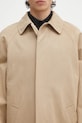 A.P.C. cappotto con aggiunta di lino Mac Edouard beige COGXT.M01549