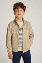 Дитяча куртка Tommy Hilfiger з підкладкою бежевий KB0KB09593.128.176.PPYA