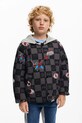 Детская двусторонняя куртка Desigual с капюшоном чёрный 25SBEW02