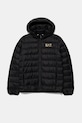 EA7 Emporio Armani geacă de puf pentru copii cu captuseala negru 7B000035.AF12477