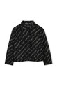 Дитяча бавовняна куртка Karl Lagerfeld Z30426.162.174 чорний SS25