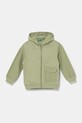 United Colors of Benetton hanorac de bumbac pentru copii imprimeu verde 3T31G503Q.P.Seasonal