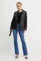 Armani Exchange geaca ramones de piele XW000218.AF10854 negru SS25