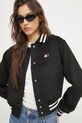 Куртка з домішкою вовни Tommy Jeans чорний DW0DW20165
