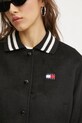 Tommy Jeans geaca din amestec de lana DW0DW20165 negru