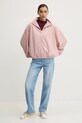 Hugo Blue bluză 50531182 roz SS25