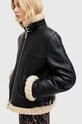Kožená bunda AllSaints LOREL W069LB čierna