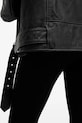 Îmbrăcăminte AllSaints geaca de piele BILLIE EMB W137LB negru