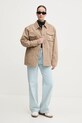 Guess Jeans kurtka bawełniana W5RL40.WGYN1 beżowy SS25