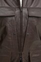 Victoria Beckham geacă de piele 1125LJK006091A maro