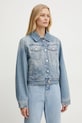 Victoria Beckham kurtka jeansowa niebieski 1125DJK006006A