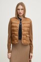 Пухено яке с вълна Tommy Hilfiger кафяв WW0WW44343