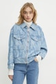 BOSS Orange kurtka jeansowa niebieski 50529985