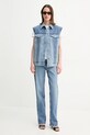 Pinko bezrękawnik jeansowy 104956.A2F7 niebieski SS25
